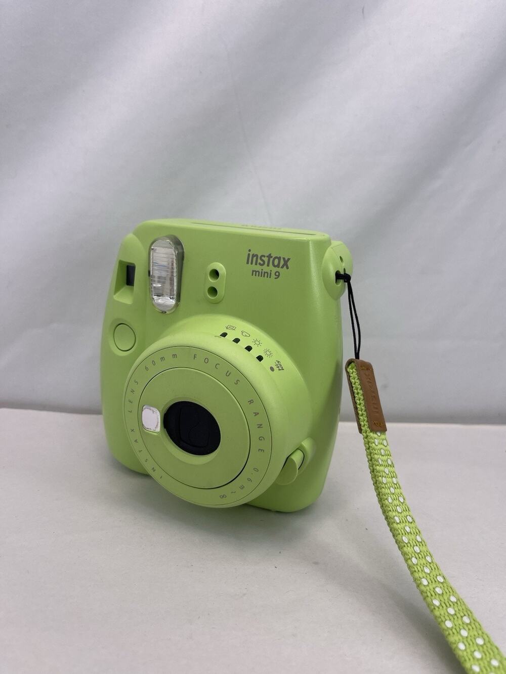 Fujifilm Instax Mini 9 Instant Camera Lime Lime Green w/ Strap Tested Works